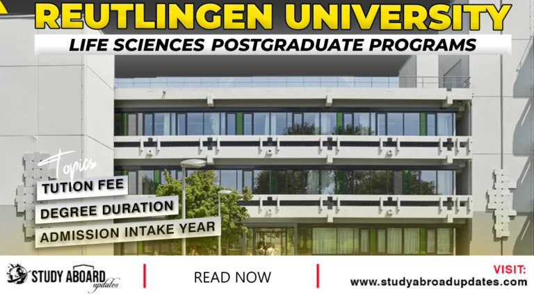 Life Sciences Postgraduate