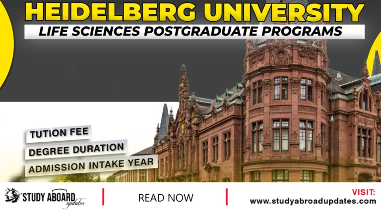 Life Sciences Postgraduate