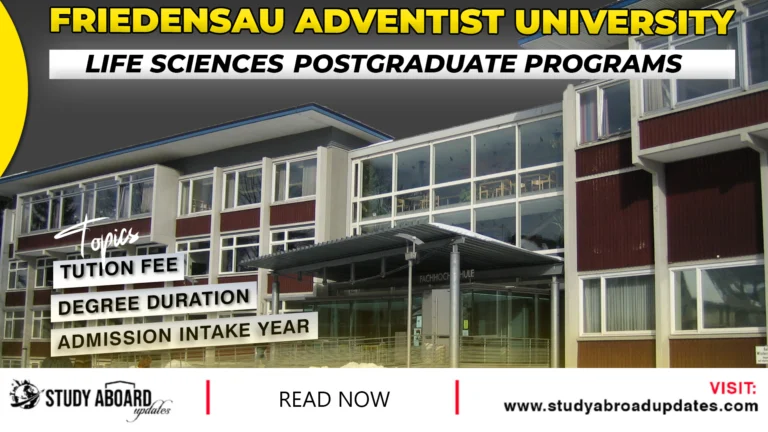 Life Sciences Postgraduate