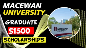 MacEwan University scholarship graduate