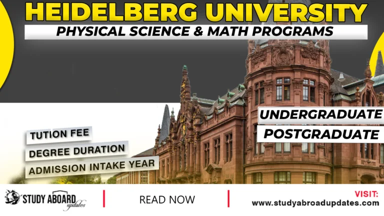 Physical Science & Math