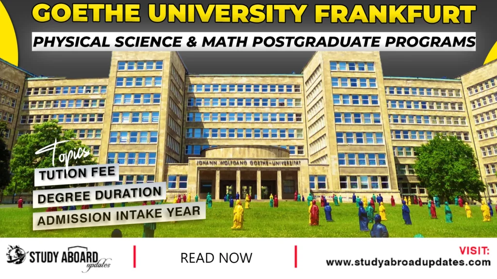 Physical Science & Math Postgraduate