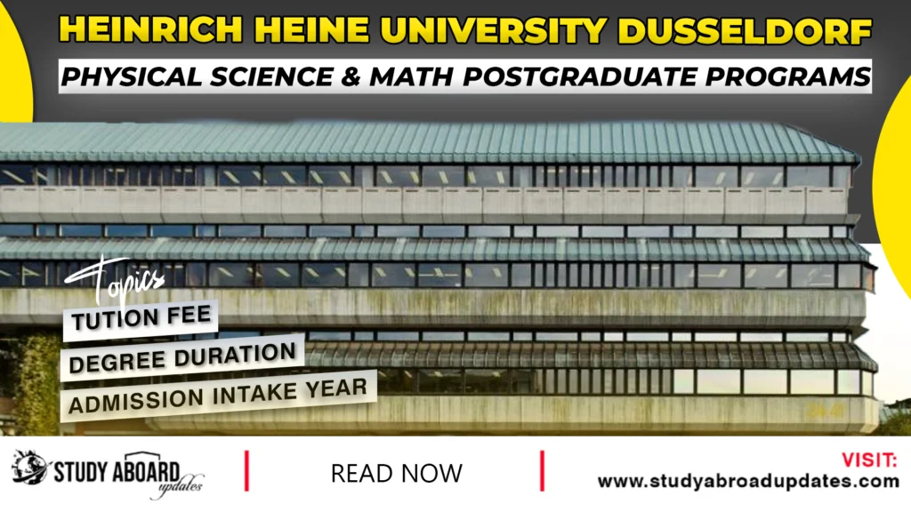 Physical Science & Math Postgraduate