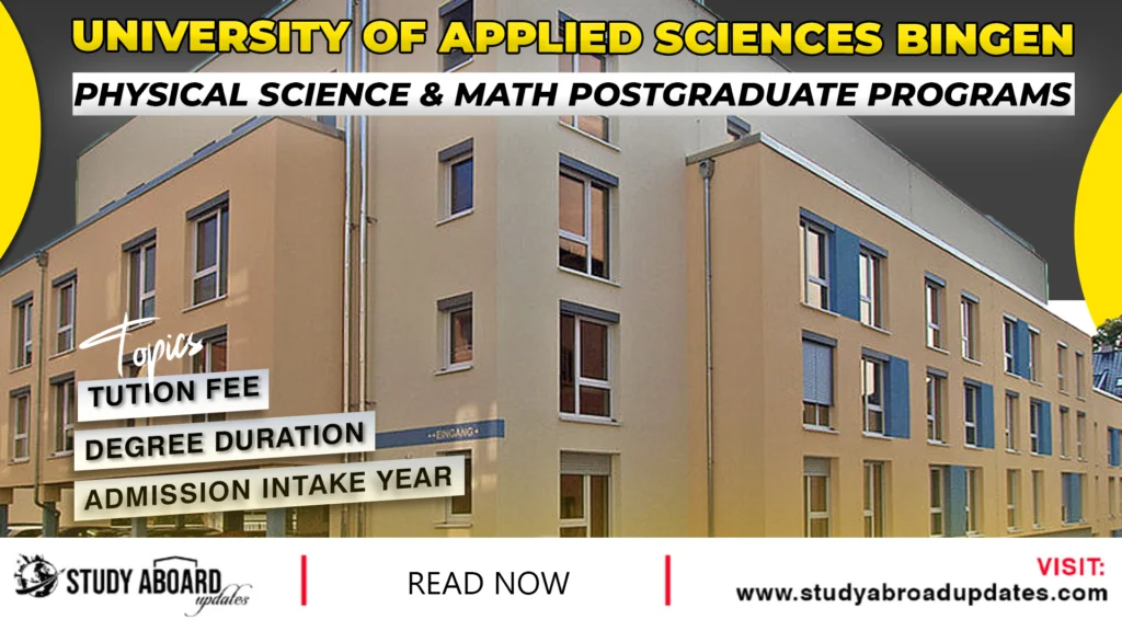 Physical Science & Math Postgraduate