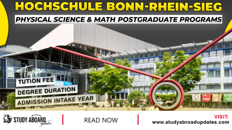 Physical Science & Math Postgraduate