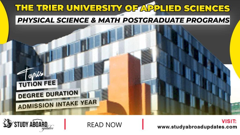 Physical Science & Math Postgraduate