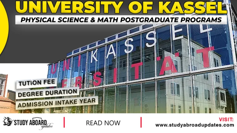 Physical Science & Math Postgraduate