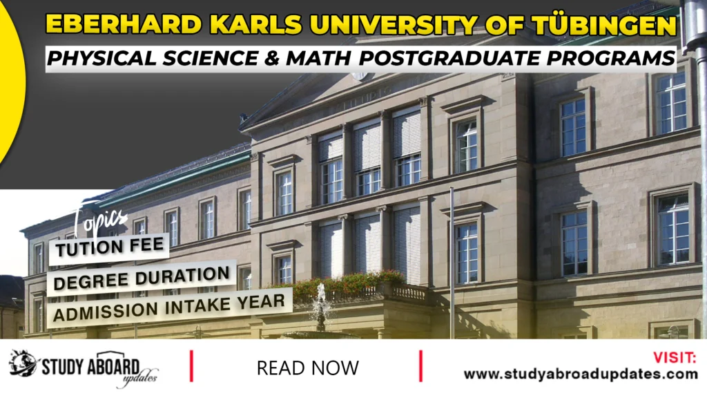 Physical Science & Math Postgraduate