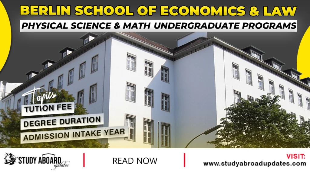 Physical Science & Math Undergraduate