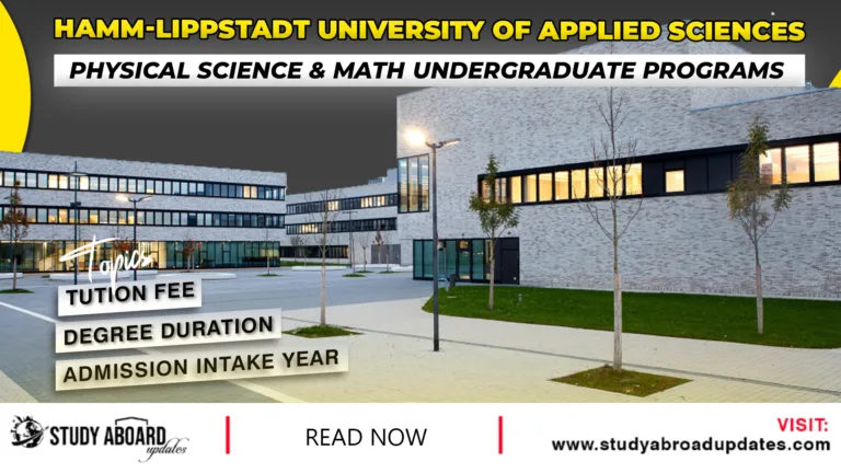 Physical Science & Math Undergraduate