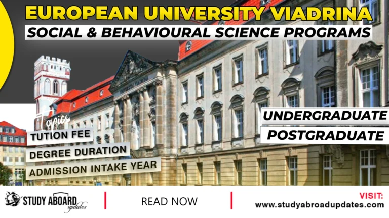 Social & Behavioural Science