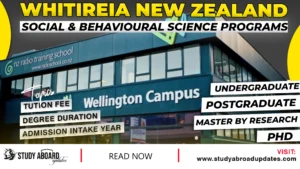 Whitireia New Zealand Social & Behavioural Science Programs
