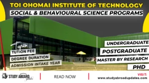 Toi Ohomai Institute of Technology Social & Behavioural Science Programs