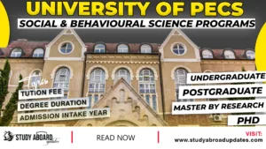 University of Pecs Social & Behavioural Science Programs