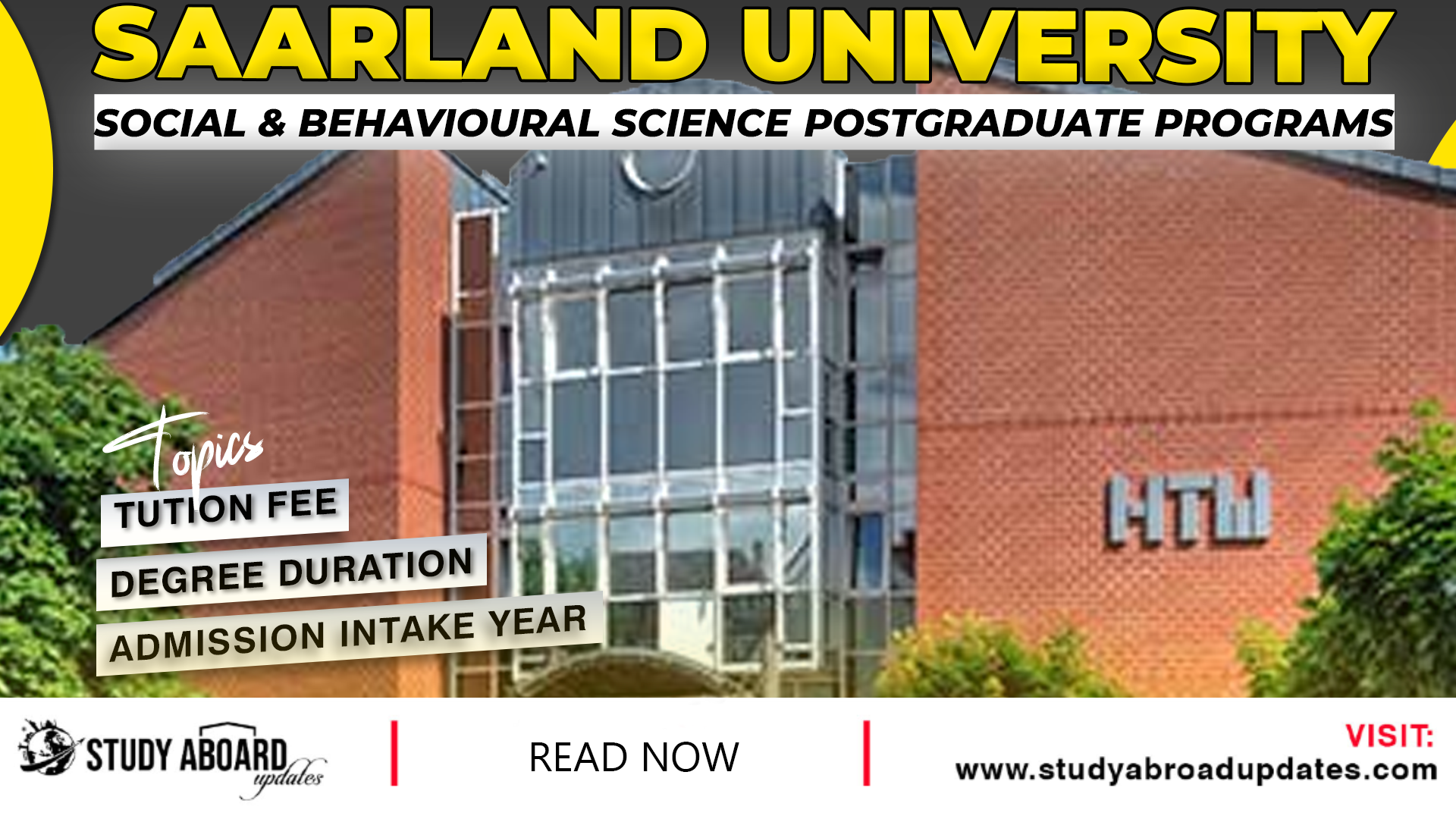 Saarland University Social Behavioural Science Programs