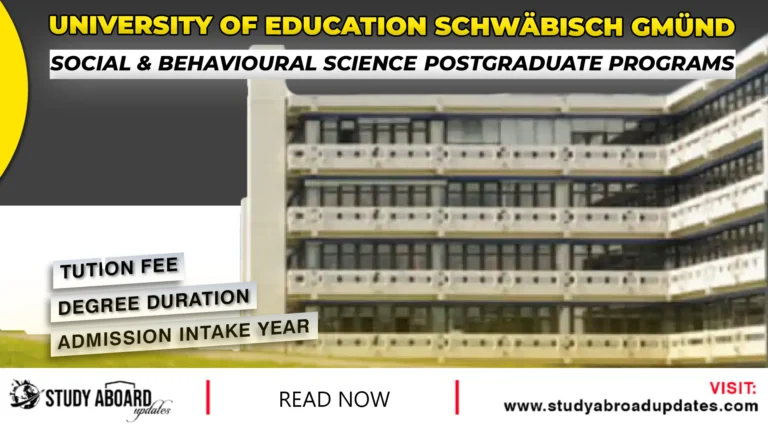 Social & Behavioural Science Postgraduate