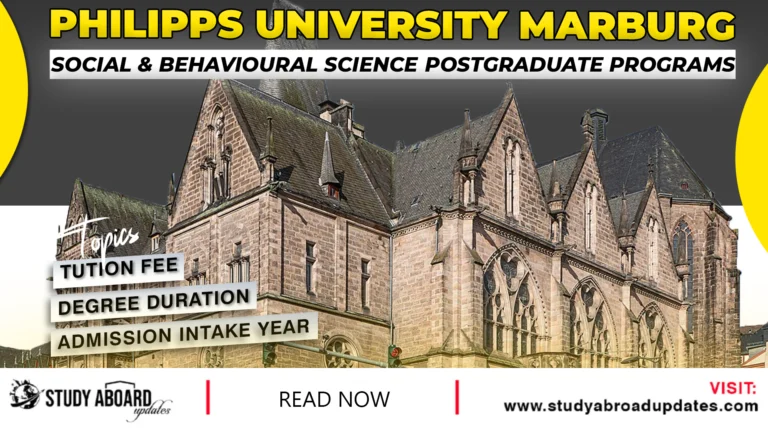 Social & Behavioural Science Postgraduate