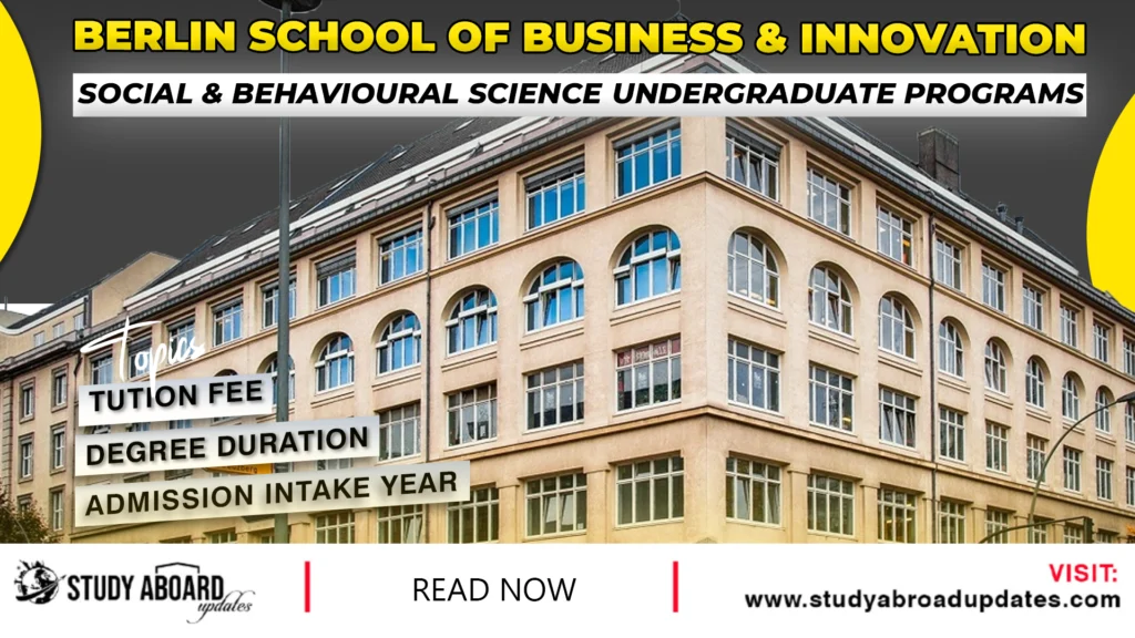 Social & Behavioural Science Undergraduate