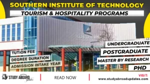 Southern Institute of Technology Tourism & Hospitality Programs