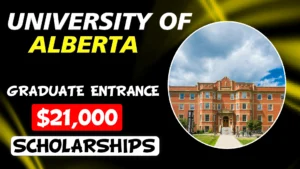 University of Alberta Graduate Entrance Scholarship