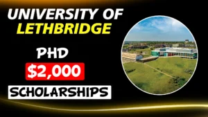 University of Lethbridge phd scholarships