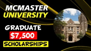 McMaster University graduate scholarships