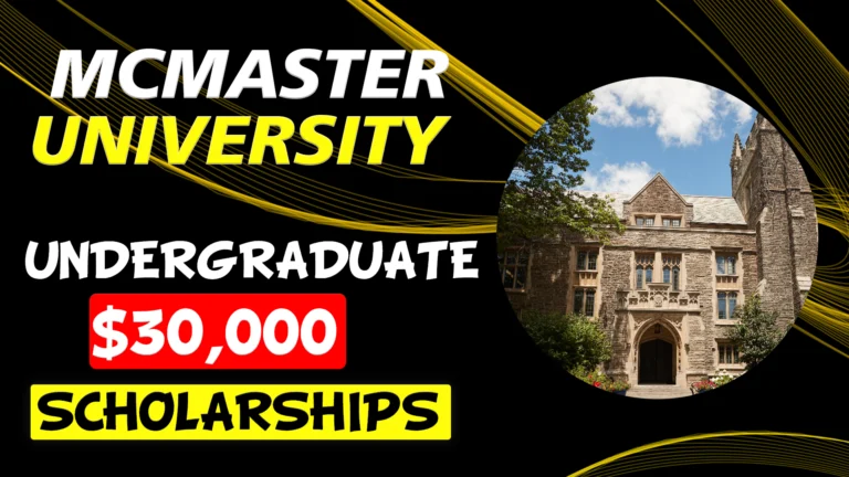 McMaster University undergraduate scholarships