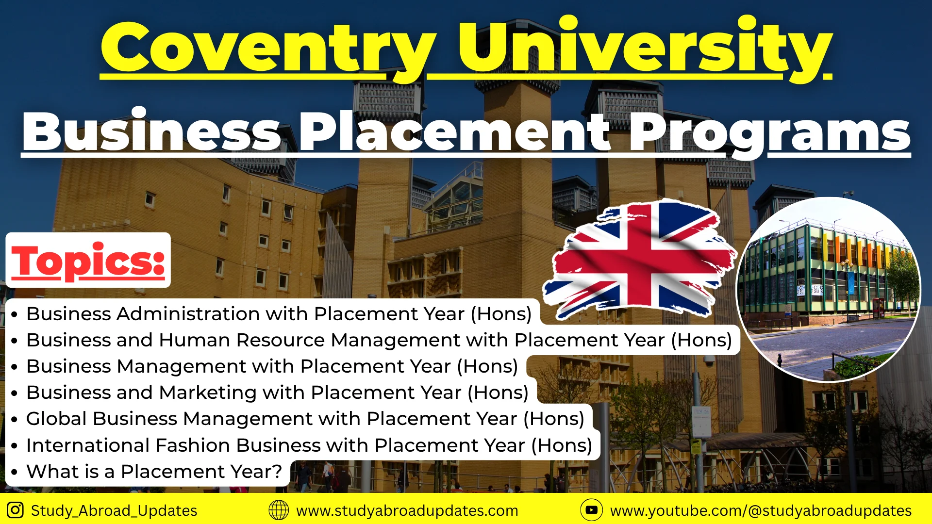 coventry-university-business-placement-programs