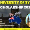 University of Sydney Scholarship 2027 in Australia