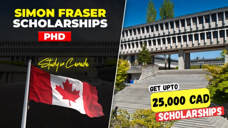 Simon Fraser University PhD scholarships