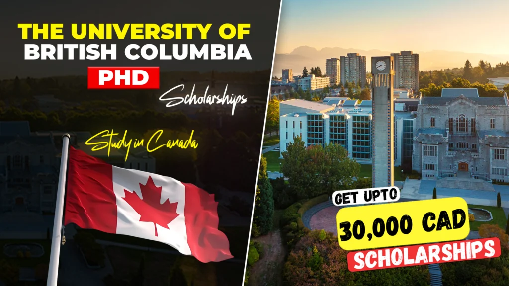 The University of British Columbia PhD scholarships