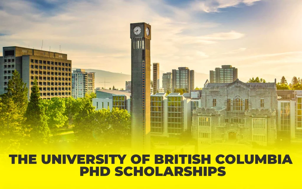 The University of British Columbia PhD scholarships