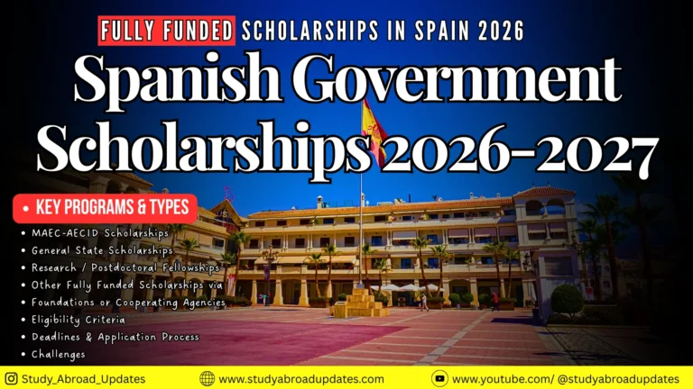 Spanish Government Scholarships