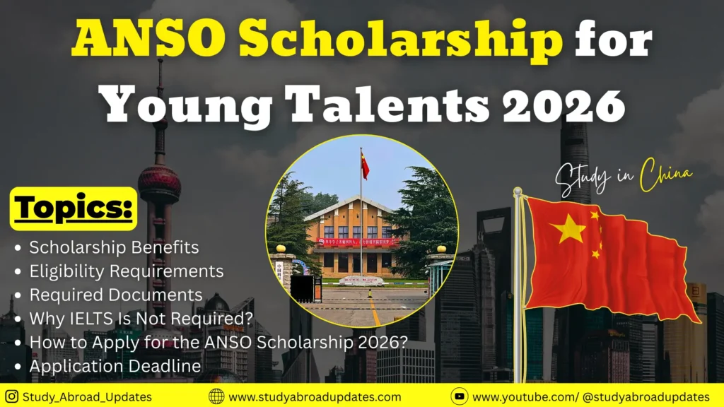 ANSO Scholarship for Young Talents 2026