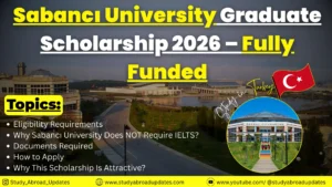 sabancı-university-graduate-scholarship