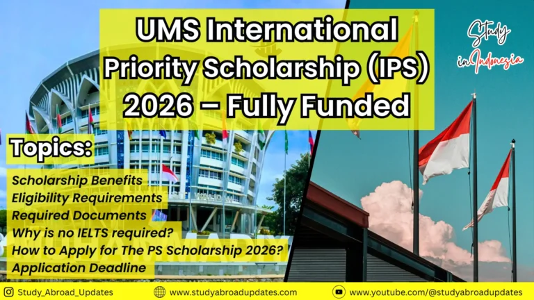 UMS International Priority Scholarship (IPS) 2026