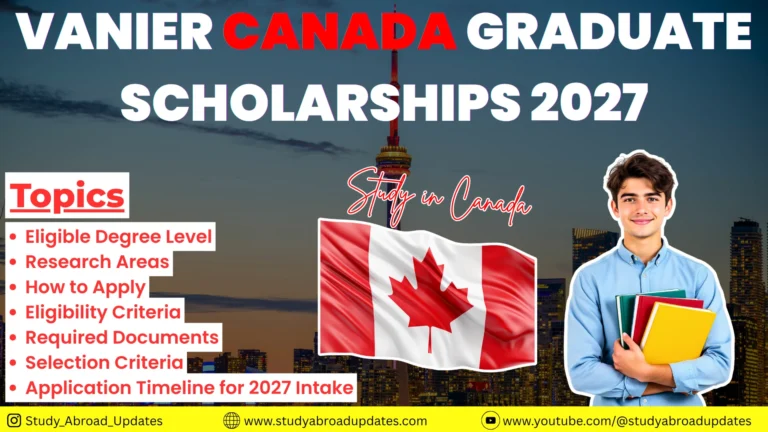 Vanier Canada Graduate Scholarships