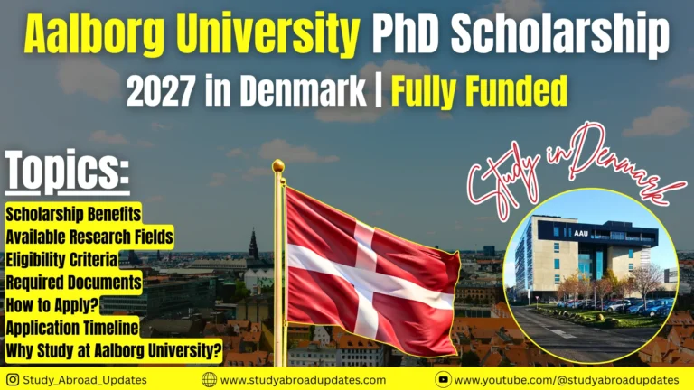 Aalborg University PhD Scholarship 2027 in Denmark