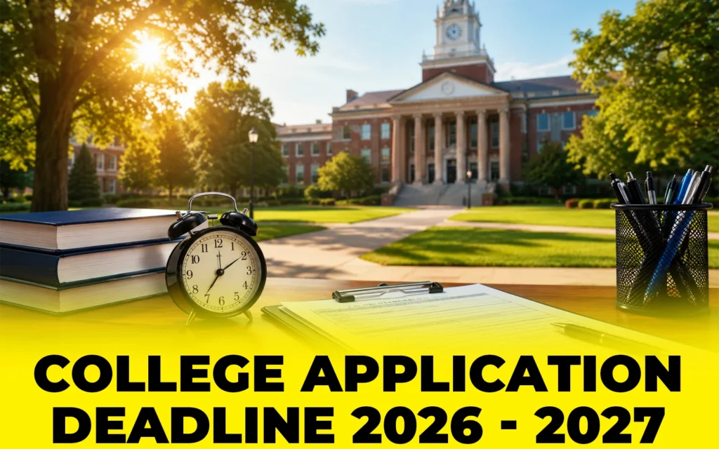College Application Deadline 2026 - 2027