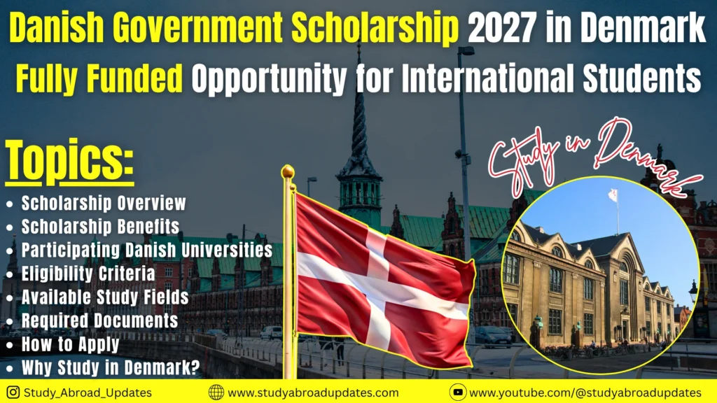 Danish Government Scholarship 2027 in Denmark