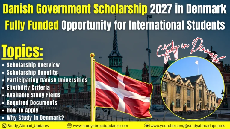 Danish Government Scholarship 2027 in Denmark