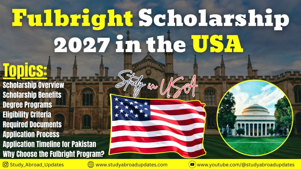 Fulbright Scholarship 2027 in the USA