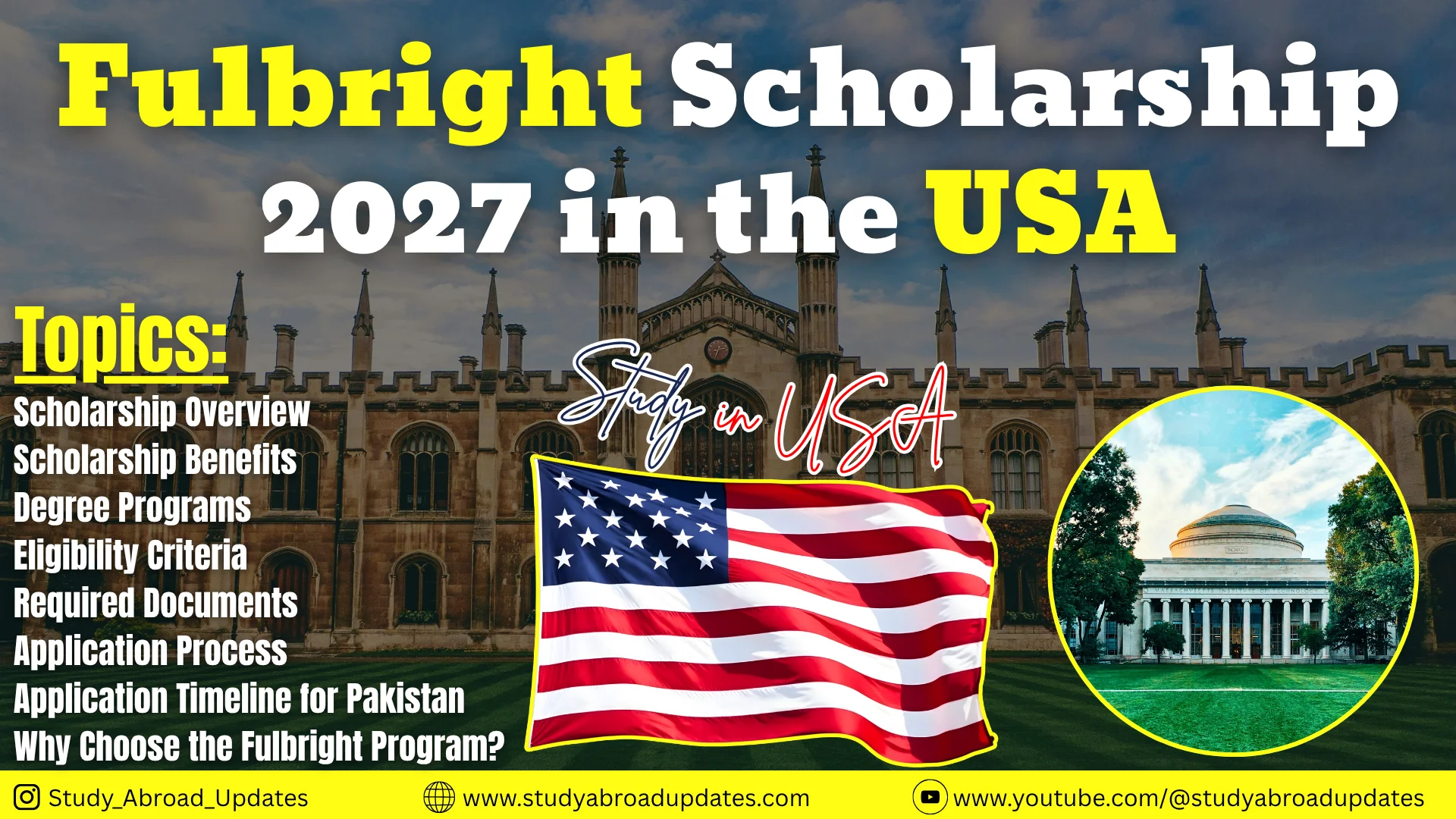 Fulbright Scholarship 2027 in the USA