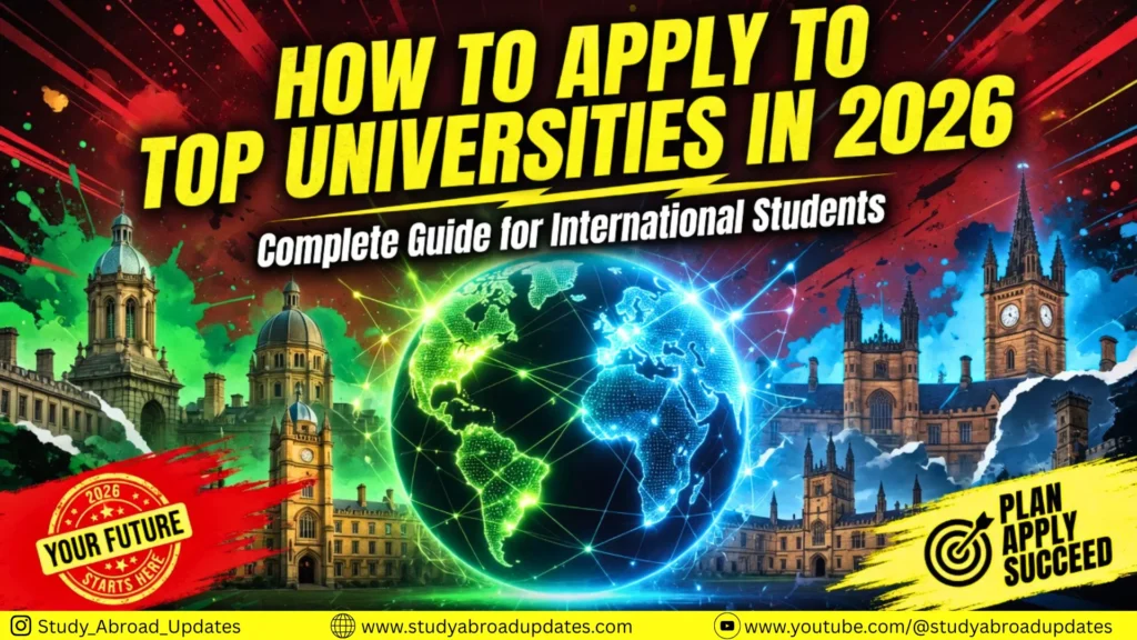 How to Apply to Top Universities in 2026 Guide for International Students