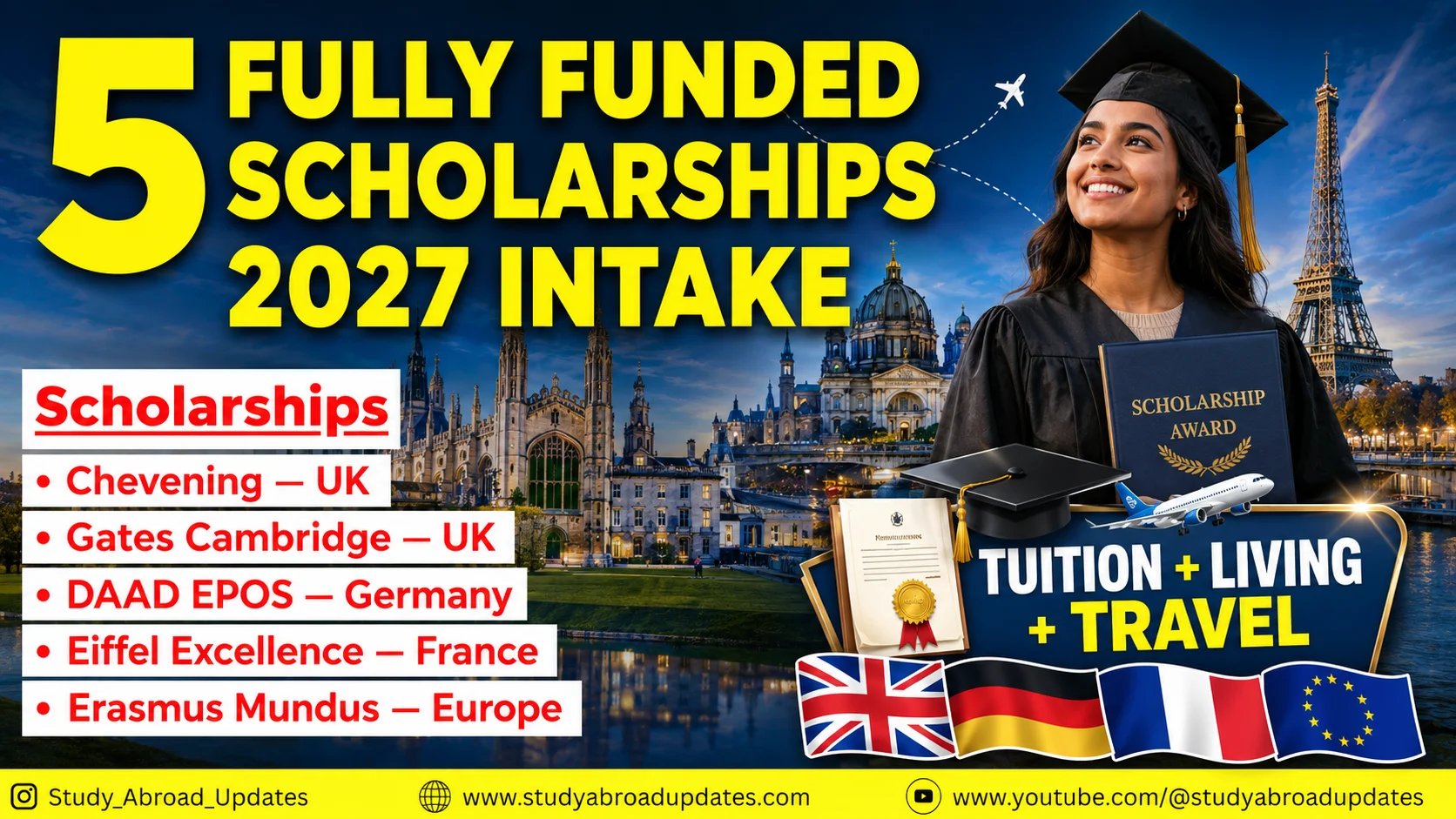 Five Fully Funded Scholarships 2027 Intake