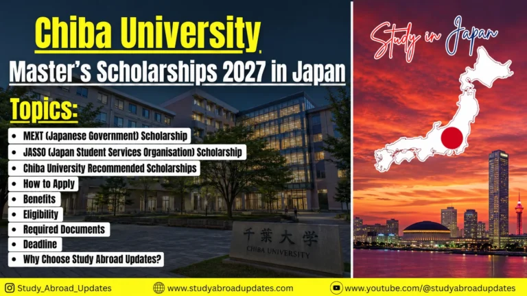 Chiba University Master's Scholarships