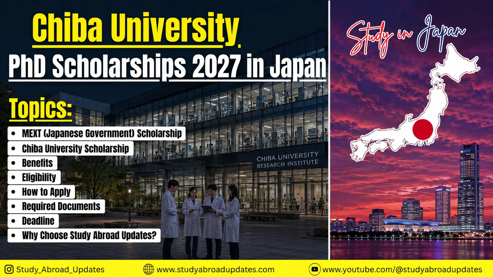 Chiba University PhD Scholarships