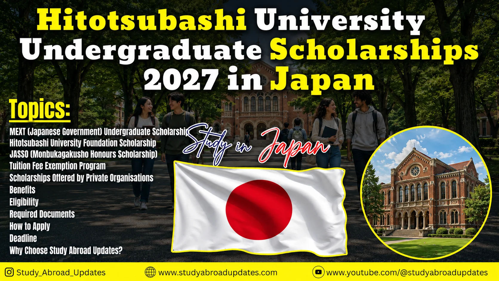 Hitotsubashi University Undergraduate Scholarships