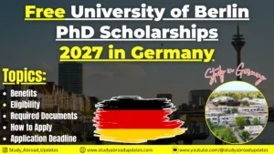 Free University of Berlin PhD Scholarships 2027
