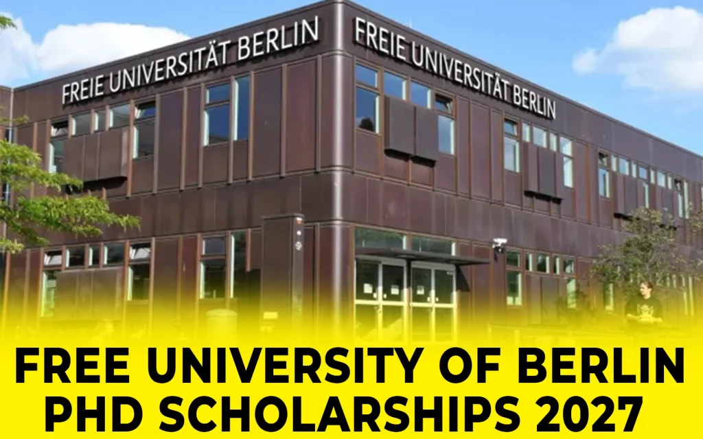 Free University of Berlin PhD Scholarships 2027